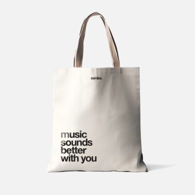 Tote Bag Music Sounds Better With You - samba